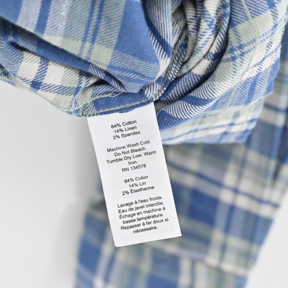 VINEYARD VINES Mens Plaid Shirt Size M Slim Longshore Blue Green Button Casual - Picture 7 of 11